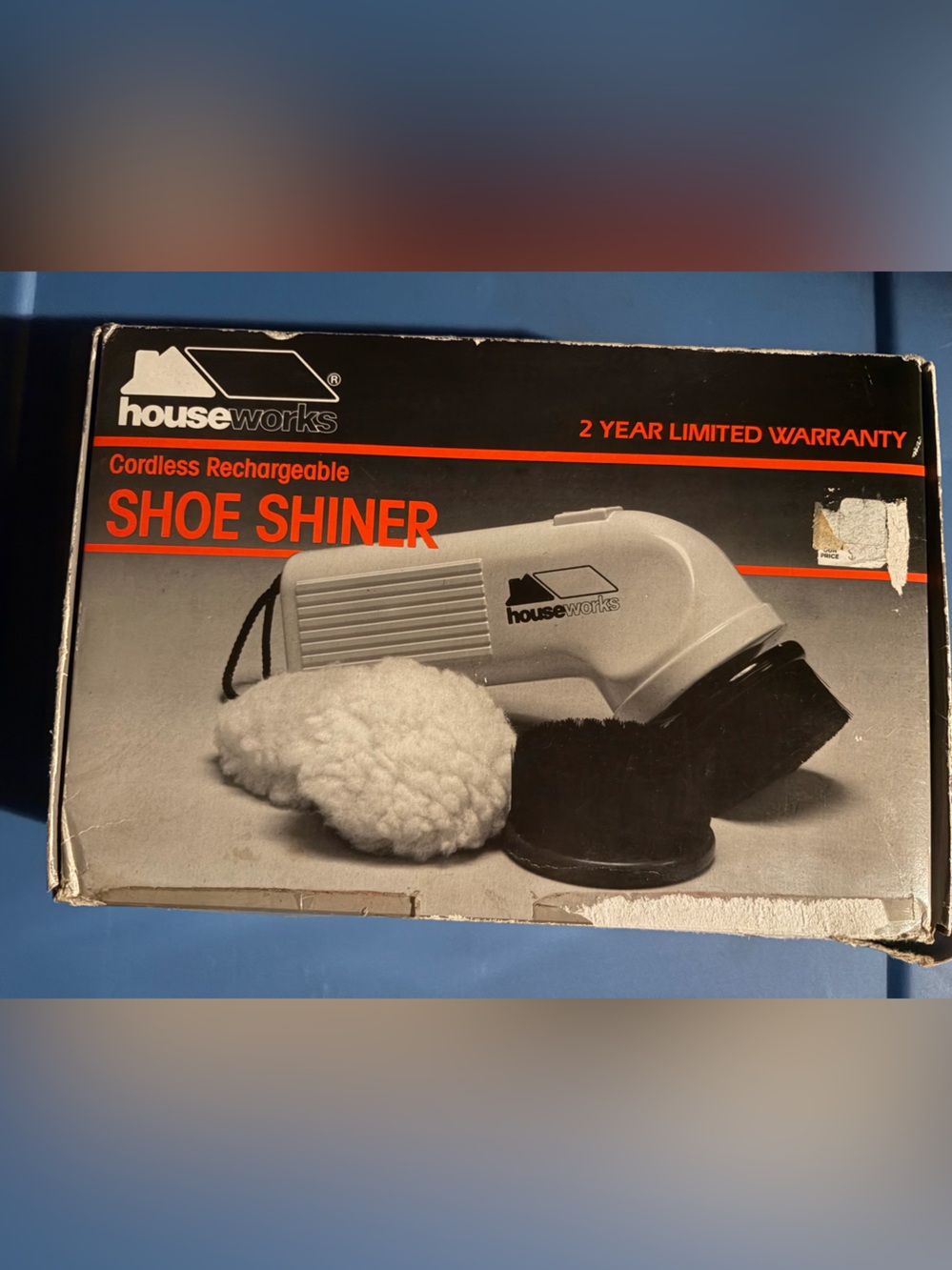 Houseworks Shoe Shiner Cordless Rechargeable New In Box Vintage Buffer
